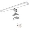 YIQAN Lampada da specchio a LED, 60 cm, 14 W, 1400 lm, per bagno, armadio, armadio, lampada a morsetto, luce da trucco
