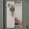 JNTFNE Specchio a figura intera da parete Hide, specchi per camera da letto con attaccapanni, specchio a figura intera scorrevole push-pull per ingresso, mobiletto per bagno e soggiorno (30x120 cm, bianco)