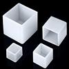 VO design Stampo quadrato in resina,Stampo in silicone trasparente, 4 pezzi stampo quadrato in resina cubo stampi in silicone stampi per colata in resina per fabbricazione artigianale fai-da-te, 4 dimensioni