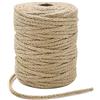 Tenn Well Spago da giardino spesso 3,5 mm, spago di iuta intrecciato da 61 m, per fai da te, confezioni regalo, impacchettamento e giardinaggio (marrone)