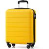 COOLIFE Ryanair Valigia Bagaglio a mano,Valigie,Trolley,Valigia da cabina 55×35×20,Chiusura a combinazione laterale con TSA (Bianco/Marrone, 55×35×20) (Giallo/Nero, 55×40×20)