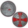 AtSKnSK Moneta commemorativa religiosa del Cavaliere Templare Challenge | Moneta commemorativa vintage in metallo per collezionisti. Ottimo regalo souvenir per gli amanti della storia e della fede