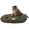Ferplast Cuccia Cane Cuscino per Cani di piccole dimensioni, Cuccia Gatto, Tessuto Lavabile in Bouclé Sintetico, Imbottitura Soffice, 43 x 30 x h 3 cm. Verde