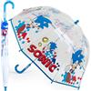 Sonic The Hedgehog Ombrello Pioggia - Trasparente per Bambini Ombrelli Da Pioggia a Cupola Anti UV Ombrello Bambino Gadget Sonic Regalo
