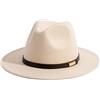 Gossifan - Cappello Modello Fedora, Panama da Uomo a Tesa Larga con Cinta Classica, 7 1/8/7 1/4