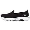 Skechers Women's Go Walk 5 Slip On Trainers, Nero e Bianco, 6 UK Wide