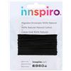 INNSPIRO Cordoncino cotone cerato fine nero 0,5 mm. 5 m.