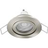 Eglo Barranco - Faretto LED da incasso, soffitto in plastica colore argento, lampada bagno con luce bianca neutra, lampadina GU10, IP44