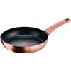 Lagostina Rosé, Padella Antiaderente Ø 26 cm, Rivestimento Titanium, Indicatore di Calore Thermo-Signal, Manico Rivettato, Compatibile con Induzione, Colore Oro Rosa