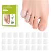 Bukihome Silicone Toe Protectors - Silicone Open Pinky Toe Sleeves for Hammer Toes, Corns, Calluses, Blisters - Soft Gel Protector Toe Cushions for Pain Relief - 24 Count