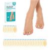 Promifun 32ct Bende adesive per vesciche in gel idrocolloide, impermeabili, per talloni, piedi, dita dei, dito, per prevenzione e recupero, Hydrocolloid Gel Blister Bandages(Toe Pack)