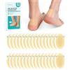 Promifun 32ct Bende adesive per vesciche in gel idrocolloide, impermeabili, per talloni, piedi, dita dei, dito, per prevenzione e recupero, Hydrocolloid Gel Blister Bandages(Heel Pack)