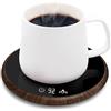 MQUPIN Coffee Cup Heater, Electric Intelligent Drink Cup Warmer with Touch Tech & LED Backlight, Coffee Mug, Milk Cup Warmer with Two Temperature Settings