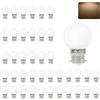 VIRANSHEN 40 Pezzi Lampadine LED B22 Luce Calda, 3W equivalenti a 30W, 240Lm, Consumo Basso, Risparmio Energetico, Lampada B22 per Luci d'atmosfera Casa Patio Esterno Decorazione Feste Matrimoni