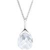 Elli Collana con Pendente da Donna, Argento 925 con Cristalli, Taglio a Brillante