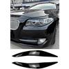Generic Copertura per fari e sopracciglia, per BMW Serie 5 F10 F11, nero lucido, 2011-2014