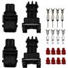 OTOTEC 2 set di connettori impermeabili per auto, 2 pin, con terminali per auto e moto