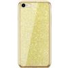 ERT GROUP Custodia alla moda con inserto e lati glitterati in oro IPHONE X/XS