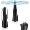 BNGXR Repellente per Mosche, 2 Pezzi Ventilatore Repellente per Zanzare, Portatile Anti Mosche Ventola Elettronico per Interni ed Esterni per tavoli Ventilatore per Mosche Repellente con Gancio