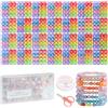 FZIIVQU 1450 Pezzi Perline Lettere per Braccialetti, 4x7 mm A-Z Rotondo Lettere per Braccialetti con Cuore e Numero Perline Fai Da Te Gioielli Regalo per