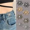 Hundredweat 8 set di bottoni per stringere i pantaloni, stringivita regolabile per pantaloni, clip per stringere pantaloni, cintura per stringere pantaloni, bottone jeans per pantaloni, gonne e altro