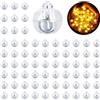 A.bigwhale Mini LED luci per palloncini, set da 60 mini luci a LED per carta, lanterna, palloncini, Natale, matrimoni, feste, compleanni, decorazione da tavolo (bianco caldo), catene luminose per