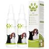 Aomig Cura delle Orecchie per Cani, Detergente per Orecchie per Cane, Detergente Orecchie per Pulizia Orecchie Cane e Gatti, Stop Prurito, Rimuovere Earwax, Gocce per Acari dell Orecchio Cani, 2*50ml