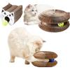 Quintrost Magic Graffiatoio per Gatti Interattiva, Interni Tiragraffi per Gatti Interattivo, Magic Organ Cat Scratching Board Pieghevole con Palla Campanello, Intelligente Giochi per Gatto Gattini
