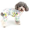 Zunea - Tuta per cani di piccola taglia, in cotone, motivo papere, copre le quattro zampe, unisex, per cani, gatti altri piccoli animali domestici