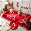 FANSU Natale Telo Copridivano 1 2 3 4 Posti, Copriletto Matrimoniale Copritutto, Buon Natale Coperta Copridivano Reversibile, Coperta Decorativa per Divano (1 posti(180x130cm,Albero di Natale)