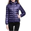 Generic Cappotto invernale da donna caldo e leggero antivento con isolamento riciclato Slim Breve cappotto invernale caldo bianco piumino grande giacche invernali da donna, Viola scuro, XXL