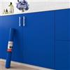 Decotalk Carta Adesiva per Mobili Blu Reale 30X300cm Pellicola Adesiva per Mobili Carta da Parati Blu Impermeabile Vinilica Decorativa Cucina Camera da Letto Mobiletto del Bagno Cucina Desktop