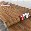 Decotalk Carta da Parati Piano Cucina Pannelli Di Legno Marrone 40X500cm Pellicola Adesiva Per Mobili Legno Impermeabile Carta Adesiva Per Armadio Rimovibile Decorativo Film in Vinile Impermeabile