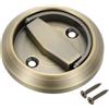 PATIKIL Maniglie per Porte Scorrevoli da Incasso Rotonda Maniglia per Porta Armadio Nascosto Rotondo in Acciaio Inossidabile 304 per Porte Cassetto, Verde Bronzo
