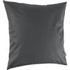 Kisska Federa per cuscino decorativo in ecopelle, per divano, in pelle, colore grigio, 40 x 40 cm, senza imbottitura
