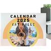 Generic Divertente calendario da parete 2025, calendario del culo di gatto - Robusto calendario con pagine lucide e culo di gatto - Divertente calendario con gatti con stampa di fascia alta per gag, Natale, c