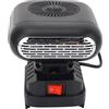 Asixxsix Riscaldatore portatile per ambienti, temperatura regolabile 30℃ a 80℃, riscaldatore scrivania con rotazione a 90° e 2 USB, per ufficio e dormitorio