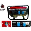 Zenith Generatore di Corrente 3kW Zenith - Motore Benzina 4 Tempi, 7.0 HP, 2 Prese 230V, Avviamento Facile