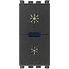 VIMAR Dimmer MASTER VIMAR 230V Universale Grigio - Codice SKU: 19135.1, Controllo LuminositÃ per LED, CFL e Incandescenza