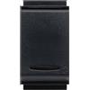 FEB Interruttore Unipolare Luminoso FEB 2012/TL, 10A 250V, Design Italiano, Compatibile Living Classic, Nero