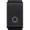 FEB Pulsante Unipolare FEB 2021/TL 10A Nero - Compatibile Bticino Living Classic