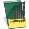 BOSCH Set Punte Metalliche BOSCH HSS-R 10 Pz - Acciaio Super Rapido, Design Filettato per Presa Sicura