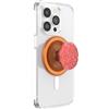 PopSockets: PopGrip Round per Magsafe - Anello Adattatore per MagSafe Incluso - Supporto e Impugnatura per Telefoni Cellulari e Custodia con un Top Intercambiabile - Aluminum Clay Speckle