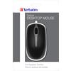 Verbatim Mouse Verbatim Ottico da Tavolo per Pc 1000dpi Nero/Grigio [49019]