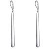 VONALA Orecchini pendenti in argento Sterling, placcati in oro bianco 14 carati, gioielli da donna, 6,6 cm
