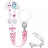 MAM Clip it & Cover Catenella Porta Ciuccio con Custodia ROSA