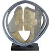 Casablanca modernes Design Casablanca - Statuetta decorativa in resina, colore nero, bronzo, decorazione soggiorno, regalo di nozze, altezza 31 cm