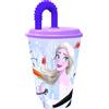 DISNEY TATAWAY Disney bicchiere 430 ml con cannuccia Frozen Autumn Leaves: pratico