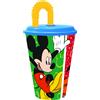 DISNEY TATAWAY bicchiere 430 ml con cannuccia Mickey Has Fun design Disney originale