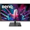 BenQ PD3205U Designer Monitor (tecnologia AQCOLOR, 32 pollici, 4K UHD, IPS, ricarica USB-C, DP / HDMI, KVM, altezza regolabile) Compatibile con MacBook